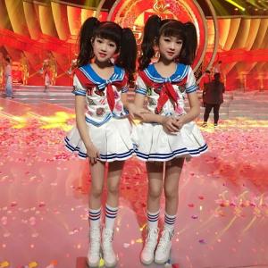 キッズ ダンス衣装 チアガール セットアップ ...の詳細画像2