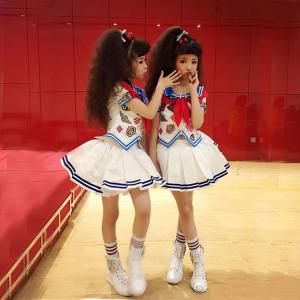 キッズ ダンス衣装 チアガール セットアップ ...の詳細画像3