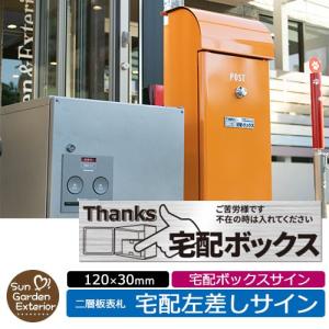 宅配ボックス案内プレート 掲載写真:よこ左差しサ...の商品画像