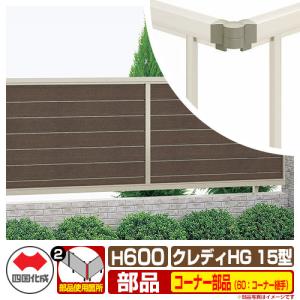 クレディフェンスHG15型 H600（0620サイズ） 専用オプションコーナー部品のみ