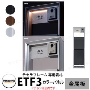 パナソニック テセラパネル専用 カラーパネルタイプ ETF3 スチール（塗装仕上げ） パネルカラー全3色 おしゃれ クール｜sungarden-exterior