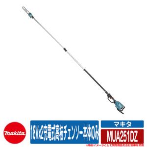 雑草 草刈り 雑草対策 18Vx2充電式高枝チェンソー本体のみ MUA251DZ makita お庭 メンテナンス 草むしり 解消 コードレス 園芸 電動式 草刈り機｜sungarden-exterior