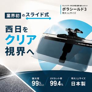 サンバイザー 車 日本製 国産 偏光 uvカッ...の詳細画像1