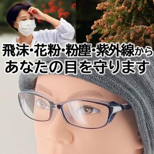 花粉メガネ 花粉対策 眼鏡 保護メガネ 抗菌E...の詳細画像2