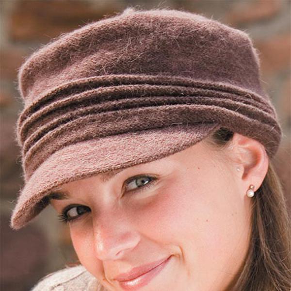帽子/レディース/帽子/UVカット/秋冬/レディース キャップ - アンゴラ キャップ