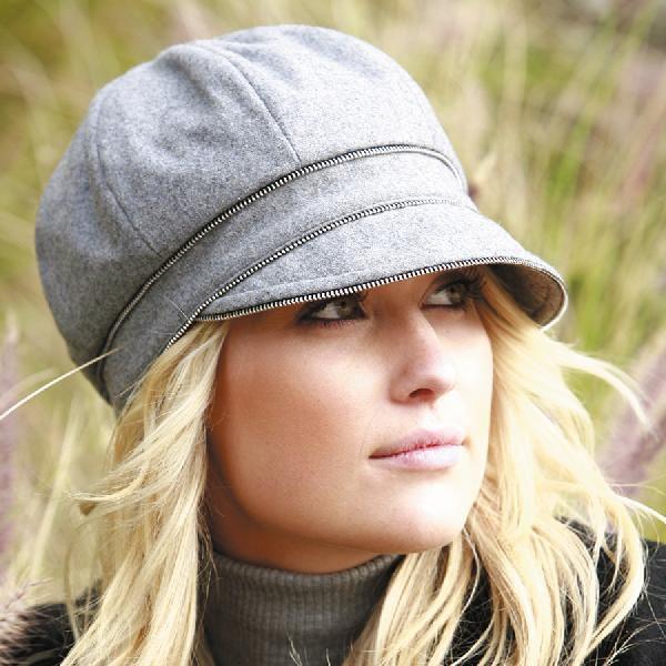 秋冬/帽子/UVカット/レディース キャップ - バイカー スタイル