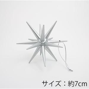ベツレヘム 星 オーナメント ハンドメイド クリスマスオーナメント 木製 精巧な作り シルバー 1個 Mサイズ 7cm