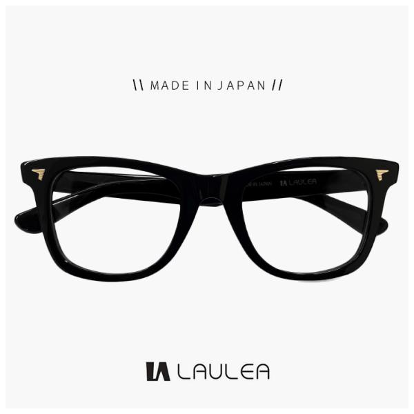【度付き対応 レンズ付き】日本製 鯖江 メガネ laulea 眼鏡 la4060-bk ラウレア ウ...