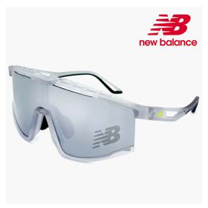 ニューバランス スポーツサングラス NB08100 c06 New Balance サングラス NB-08100X uvカット 1枚レンズ シールド型 フレーム ミラーレンズ｜sunhat