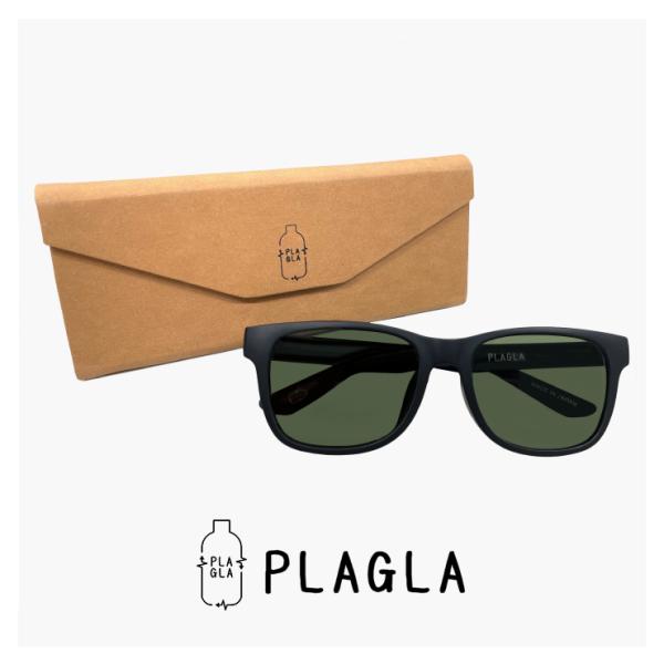 日本製 偏光サングラス PLAGLA PG-03BK-GRN-P 偏光 レンズ サングラス BLAC...