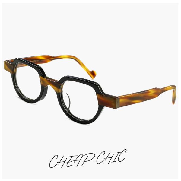 個性的 メガネ CHEAP CHIC cc5022 BR/BK 眼鏡 メンズ レディース ユニセック...