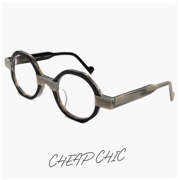 個性的 メガネ CHEAP CHIC cc5023 GY/BK 眼鏡 メンズ レディース ユニセック...