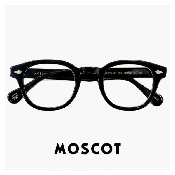 モスコット 大きめ メガネ レムトッシュ 49mm MOSCOT LEMTOSH BLACK 眼鏡 ...