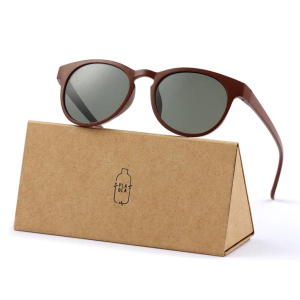 日本製 サングラス PLAGLA pg-02 BROWN×GREEN プラグラ uvカット 鯖江 お...