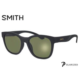 SMITH （スミス） 偏光サングラス Caper matte black chromapop polarized gray green 偏光 サングラス メンズ 男性用 ウェリントン｜sunhat