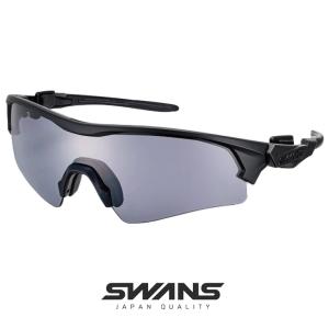 SWANS メンズ スポーツサングラス スワンズ fo-0001bb FACEONE フェイスワン 高校野球対応 モデル 1枚レンズ シールド 型 サングラス ブラック 黒