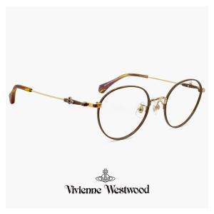 ヴィヴィアン ウエストウッド メガネ レディース 40-0003 c02 48mm Vivienne Westwood 眼鏡 女性 40-0003 メタル ボストン 型 アジアンフィット モデル｜sunhat