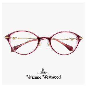 ヴィヴィアン ウエストウッド メガネ 40-0007 c02 49mm レディース Vivienne Westwood 眼鏡 女性  40-0007 オーバル 型 赤縁 赤ぶち アジアンフィット｜sunhat