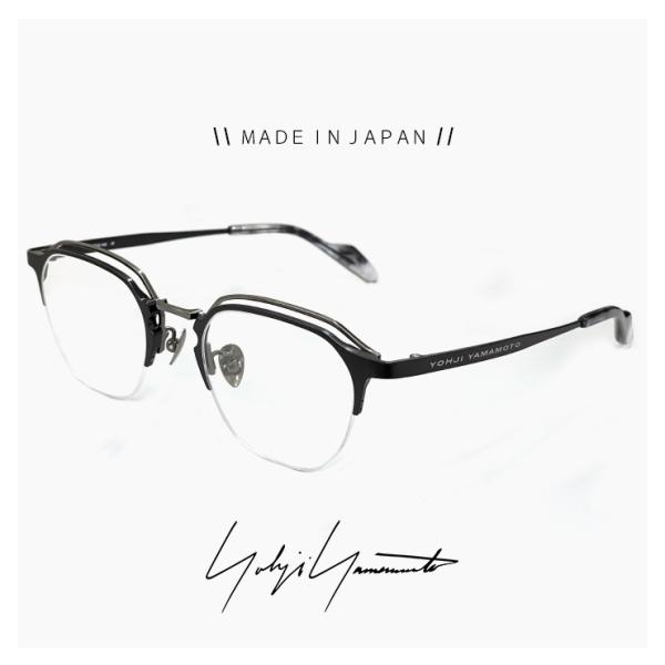 メンズ ヨウジ ヤマモト メガネ 日本製 19-0089 2 c02 49mm Yohji Yama...