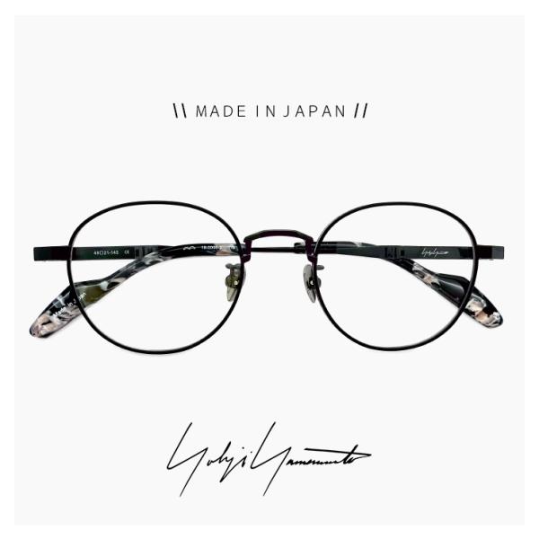 メンズ ヨウジ ヤマモト メガネ 日本製 19-0090 2 c02 49mm Yohji Yama...