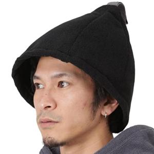 PONTAPES サウナハット 全20色 2サイズ タオル生地 丸洗い可能 メンズ レディース PPOH-555 ブラック SMのぼせ防