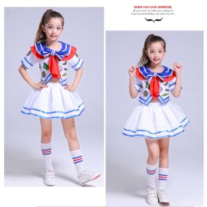 ダンス衣装 海軍風 ダンス 衣装 子供 女の子...の詳細画像1