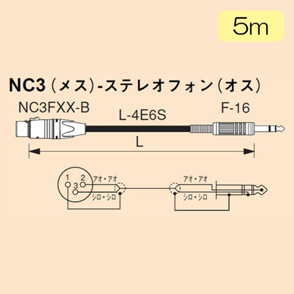 CANARE SPC05-B1(XX) ラインケーブル 5m(黒)【値上げ前価格/在庫限り】