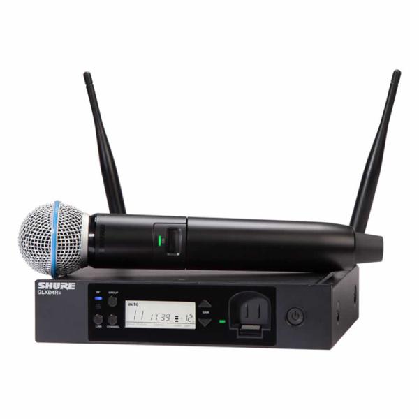SHURE GLXD24R+J/B58-Z2 BETA58A ハーフラック型型受信機付ボーカル・ワイ...