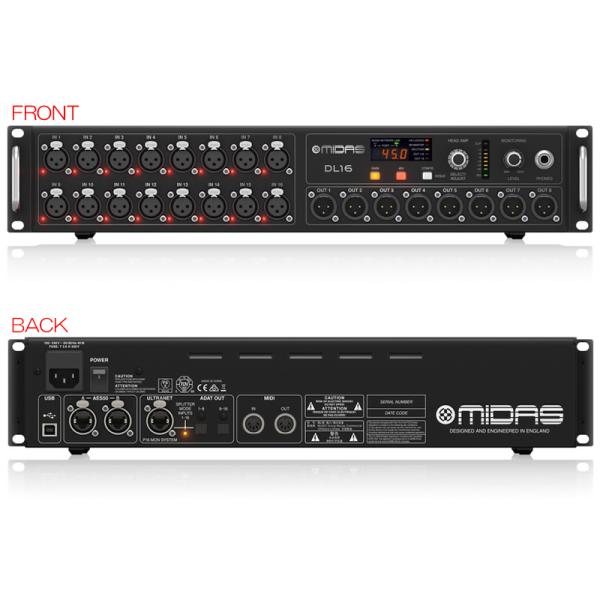 MIDAS DL16 DIGITAL STAGE BOX 安心の日本正規品！