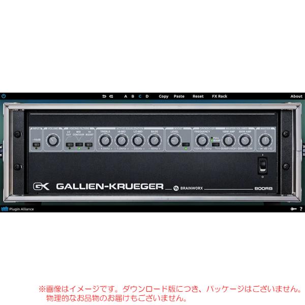 PLUGIN ALLIANCE GALLIEN-KRUEGER 800RB ダウンロード版 安心の日...