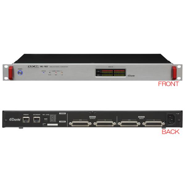 TASCAM ML-16D アナログ16 I/O Danteコンバータ