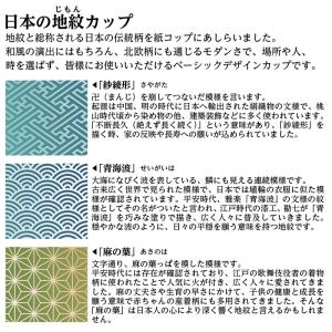 日本の地紋カップ 205ml 7オンス 7oz...の詳細画像2