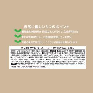 コンポスタブル モールドプレート 仕切り付き ...の詳細画像3