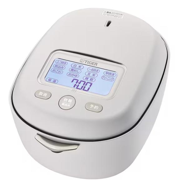 タイガー 土鍋圧力IHジャー炊飯器 JRX-S100WS 炊きたて 土鍋ご泡火炊き 5.5合炊き ミ...