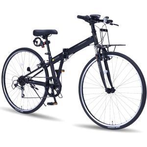 自転車 折りたたみ自転車 シティクロスバイク 27インチ シマノ 6段ギア