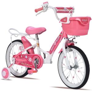 マイパラス 子供用自転車 16インチ MD-12 ピンク 補助輪付き 女の子用 子ども用 おしゃれ【本州のみ送料無料】｜SUNNET