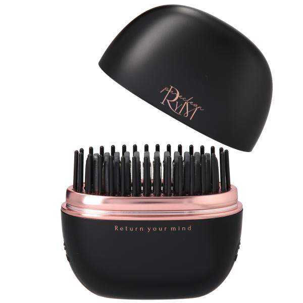 【正規販売店】リウム RYM ポータブルストレートコームヘアアイロン ブラック WK-BAE01-B