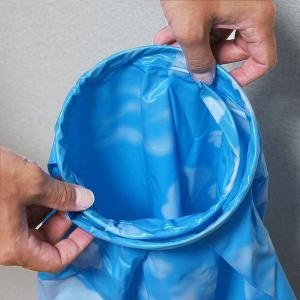 ワンタッチ 防水 エプロン ドット柄 ホワイト...の詳細画像2