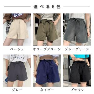 ショートパンツ レディース 綿 薄手 涼しい ...の詳細画像1