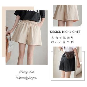 ショートパンツ レディース 綿 薄手 涼しい ...の詳細画像3