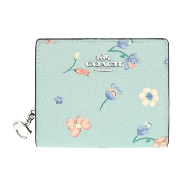 [コーチ] COACH 二つ折り財布 C8703 ミスティカル フローラル  C チャーム スナップ...