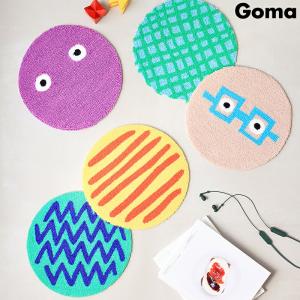 Goma ラウンドマット チェアパッド 丸 洗...の詳細画像1