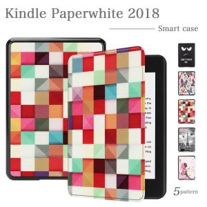 タッチペン 専用フィルム2枚付 Kindle Paperwhite 第10世代 2018 Kindle Paperwhite Newモデル キンドル ペーパーホワイト 蓋マグネット内蔵 花柄ケース｜sunny-world