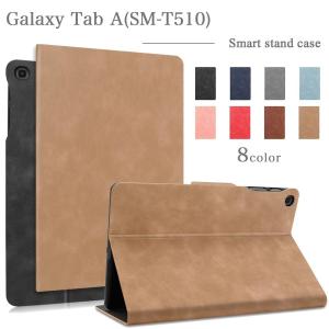 タッチペン 専用フィルム2枚付 ギャラクシー ケース カバー Galaxy Tab A（SM-T510）J:COM タブレット PC ビンテージデザイン 薄型設計 丈夫  蓋マグネット吸着