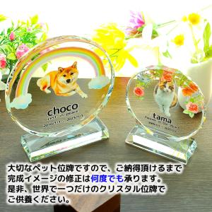 ペット クリスタル 位牌 フルカラー 写真入り...の詳細画像2