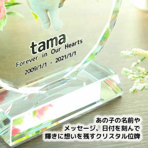 ペット クリスタル 位牌 フルカラー 写真入り...の詳細画像3