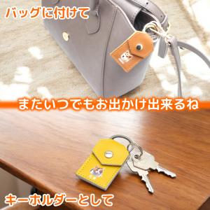 遺毛入れ キーホルダー 遺骨カプセル 本革 レ...の詳細画像4