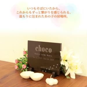 ペット 墓石 メモリアルプレート 選べるデザイ...の詳細画像1