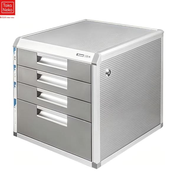 書類ケース 引き出し 鍵付き 収納ボックス a4 金属製 耐荷重 レターケース a4 卓上収納ラック...