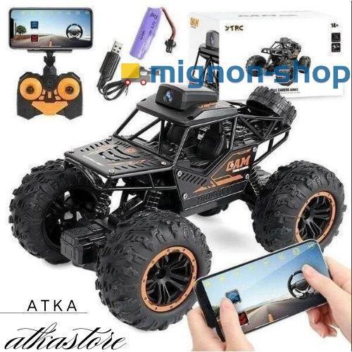 ラジコンカー 子供 オフロード RCカー カメラ付き200w画素 操作時間20分2.4GHz WiF...